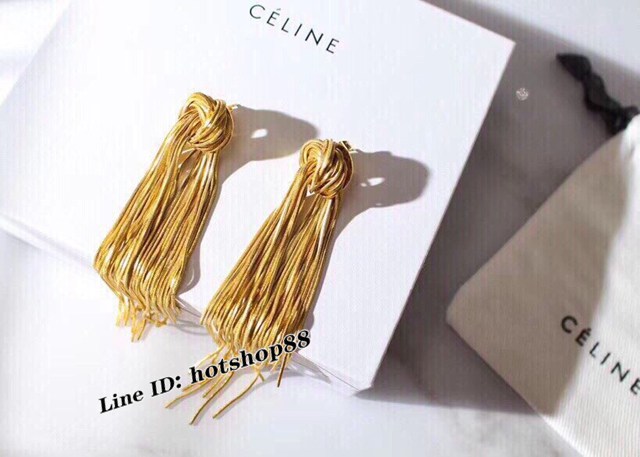 Celine專櫃2022新款配飾品賽琳流蘇耳釘耳環 zgb1375